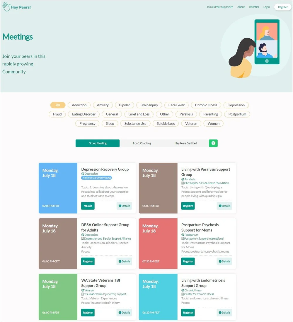 Scheduling meetings on HeyPeers